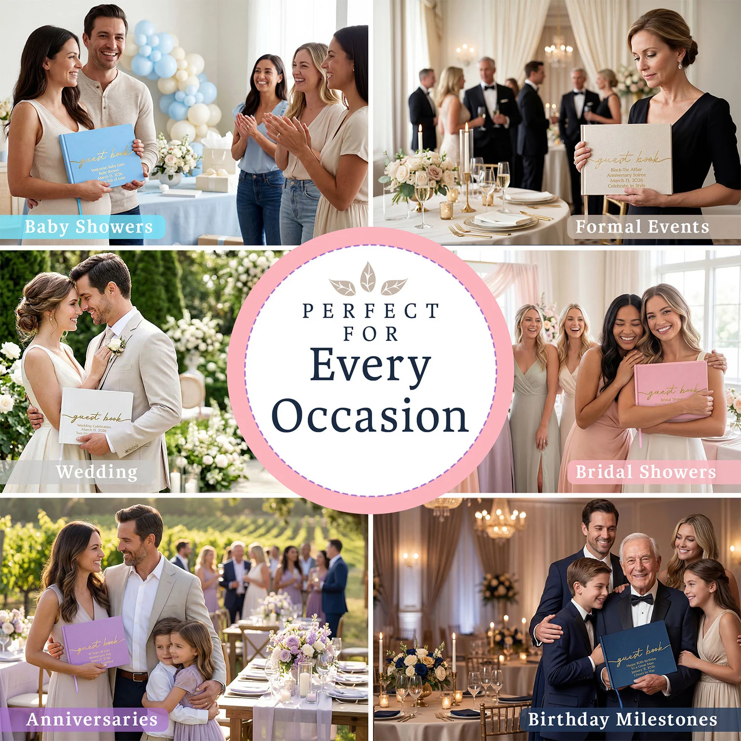 All Occasion Guestbook - Baby Blue